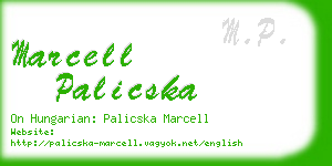 marcell palicska business card